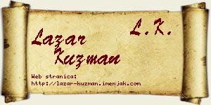 Lazar Kuzman vizit kartica